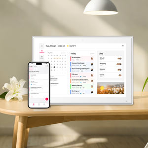 <span class=keywords><strong>Calendario</strong></span> de Pared Digital Whale Framely <span class=keywords><strong>App</strong></span> de 15.6 Pulgadas con Pantalla Táctil <span class=keywords><strong>para</strong></span> Planificador de Comidas, Soporte <span class=keywords><strong>para</strong></span> Fotos/<span class=keywords><strong>Compartir</strong></span>, Montaje en Pared - Product Image 1