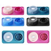ZMaker 2026 Bol à lécher pour animaux de compagnie en silicone avec balle 2-en-1, Bol à lécher pour chien et tapis d'alimentation lente en silicone, Facile à nettoyer, Bols pour liquides et friandises