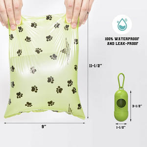 Sacs à Crottes Biodégradables et Compostables en Amidon de Maïs Écologiques pour Chiens avec Distributeur - Product Image 4