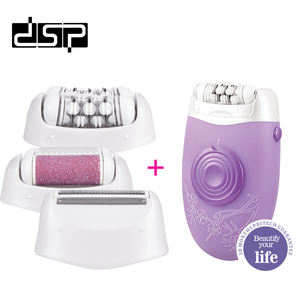 Épilateur Dsp Lady 2 en 1 Trois lames Nettoyage rapide Rasage confortable Peau exfoliante Peigne à faible bruit Épilateur pour femmes - Product Image 3