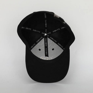 Gorra de Béisbol Deportiva Personalizada al por Mayor con Logotipo Bordado en 3D, 6 Paneles, de Alta Calidad, Impermeable, de Poliéster Negro, para Hombre y Mujer, con Detalles Metálicos - Product Image 6
