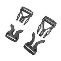 Boucles de ceinture en plastique noir légères à dégagement rapide, clips pour sacs à dos, sangles de bagages, fermoirs à dégagement latéral