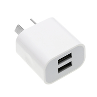 Pengisi Daya Dinding USB Ganda 5V 2.1A PD 3.0 Tahan Api Adaptor Daya Portabel untuk Perjalanan Colokan EU/US/UK untuk Laptop & Earphone