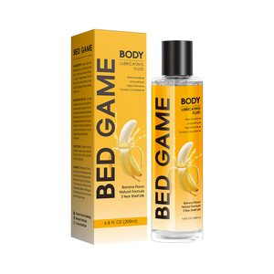 Private Label BED GAME Banana <strong>Flavored</strong> Lubricant, No Rinse <strong>Flavored</strong> <strong>Lube</strong>, Couples Lubricants Intimate New Design 200ml - Product Image 1