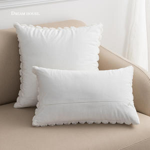 Innermor taies d'oreiller moelleuses de luxe doux chaud fausse fourrure lapin <span class=keywords><strong>coney</strong></span> à la recherche taie d'oreiller Chic Geo noël coussins - Product Image 3