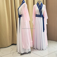 Costume de demoiselle d'honneur Rose Palais avec robe extérieure, tenue de scène traditionnelle de dame chinoise ancienne pour spectacle culturel et défilé