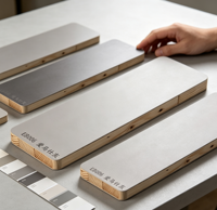 Panneau en bois massif mat, résistant aux taches et facile d'entretien, pour armoire de salon moderne et minimaliste