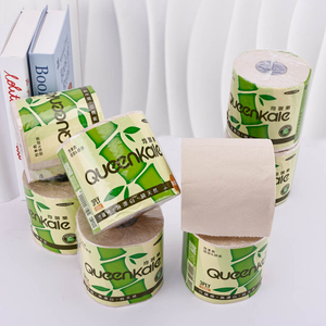 Custom Logo Home Use Degradable 4-Ply Virgin Bamboo Pulp Toilet <b>Tissue</b> Samples - Product Image 6