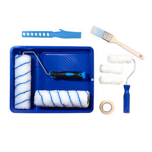 BIYU 9 pouces plateau bleu Premium industriel bricolage ménage <span class=keywords><strong>peinture</strong></span> <span class=keywords><strong>rouleau</strong></span> brosse accessoires Kit OEM Polyester pour le <span class=keywords><strong>nettoyage</strong></span> à domicile - Product Image 3