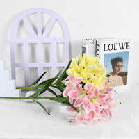 Haute qualité en gros lys fleur artificielle pour mariage maison vacances décorations bleu Orange fête des mères pâques noël