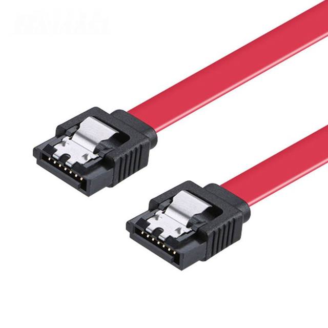 Hot Sale SATA 3.0 Cable 7pin Male to Male Fast Data Transfer 38CM Length TPE Material 12 Months Warranty