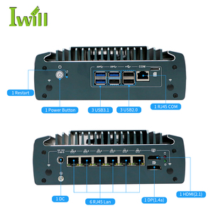 Iwill N3161 12th I5 Generation Industrial-Grade Mini Computer Host Multi-Network <strong>Port</strong> 6 RJ45 6 USB 4 Poe Interfaces <strong>Firewall</strong> VPN - Product Image 3