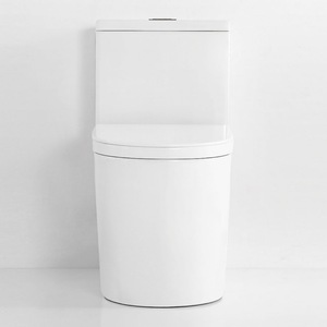 Inodoro de Cerámica de Una Pieza con Doble Descarga y Alta Tasa de Descarga, Sanitario para Baño WC - Product Image 3