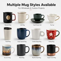 Taza de Café de Porcelana Fina con Logotipo Personalizado, Acabado Mate Acanalado, Antiderrames, Apta para Lavavajillas, para Oficina, Promocional