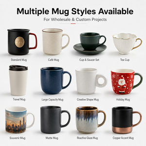 <span class=keywords><strong>Taza</strong></span> de Café de Porcelana Fina con Logotipo Personalizado, Acabado Mate Acanalado, Antiderrames, Apta para Lavavajillas, para Oficina, Promocional - Product Image 4