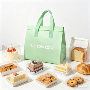 Custom Food Delivery Insulated Bag Non Woven Aluminum Foil Tea Coffee Takeaway Bag Custom Logo Size Color Thickness <b>Small</b> MOQ - Product Image 1