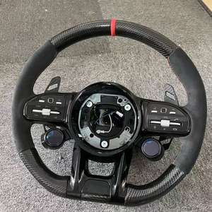 Volante Deportivo de Fibra de Carbono de Alta Calidad con Botón OLED para Alcatara, para Benzs W204 W205 W211 W212 W213 Años 2005-2021 - Product Image 6