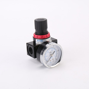วาล์วลดแรงดันลม Br2000 ขนาดพอร์ต 1/4 นิ้ว พร้อมเกจวัดสำหรับระบบลม - Product Image 2