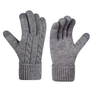 Gants de cyclisme d'hiver pour femmes, transfrontaliers, à écran tactile, respirants, anti-froid, double couche, tricotés, design original, pour l'extérieur - Product Image 5