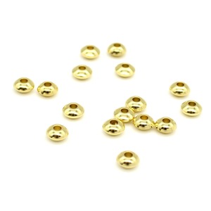 Anno Jewelry Stainless Steel Beads 6mm Round <b>Spacer</b> Beads For DIY Jewelry Making Accessories Gold Silver Rose Gold Color - Product Image 3
