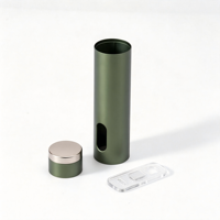 Boîtier de lampe torche pour appareil de beauté usiné sur mesure par CNC, en acier inoxydable et alliage d'aluminium, avec surface anodisée dure