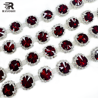 Chaîne de strass en verre super brillante et texturée, 1 rouleau de 10 yards, idéale pour les robes de mariée, les robes de soirée et les chaussures – Meilleure vente