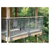 Rampe de balcon en verre Prima, rampe élégante pour balcon et escalier de maison