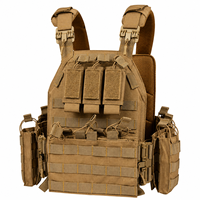 Gilet tactique porte-plaques réglable, sac de poitrine multi-poches, équipement d'entraînement extérieur
