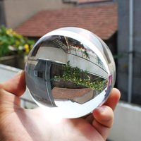 Vente en gros de boule terrestre en verre cristal de bureau boule de cristal avec logo personnalisé avec boîte-cadeau cadeaux d'Halloween et de Noël accessoires photo
