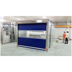 Nouvelle porte à <span class=keywords><strong>action</strong></span> rapide automatique à grande vitesse porte à enroulement rapide salle de lavage de voiture PVC porte à grande vitesse - Product Image 3