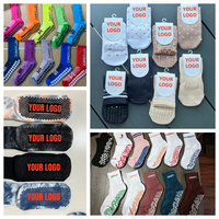 Chaussettes de football personnalisées avec logo OEM, antidérapantes, chaussettes de sport, chaussettes de football athlétiques avec grip en silicone, faible MOQ, vente en gros
