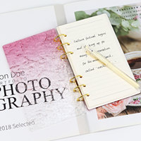 En gros, Recharge de rechange pour carnet à spirale A6 en acrylique transparent, pour cahier d'étudiant, idéal comme cadeau