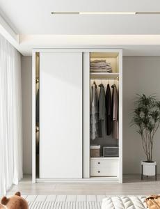 Armadio in Legno con Porte Scorrevoli, Guardaroba Mobile per Camera da Letto, Prezzo di Fabbrica - Product Image 1