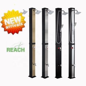 Kangrun Prix de gros Pratique PVC résistant aux UV Capacité de 40L <span class=keywords><strong>Avec</strong></span> <span class=keywords><strong>douchette</strong></span> Noir et Argent <span class=keywords><strong>Douche</strong></span> <span class=keywords><strong>Solaire</strong></span> pour Jardin <span class=keywords><strong>Piscine</strong></span> - Product Image 6