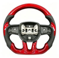 Volant en cuir avec éclairage LED en fibre de carbone pour Dodge Challenger Charger SRT Hellcat Ram Scat Pack RT Durango 2013-2023