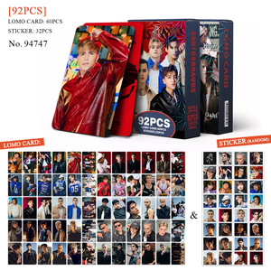 Kpop 92 Piezas Santos Bravos Tarjetas Holográficas Mini Pegatinas Tarjetas Fotográficas Caja de Regalo para Fans Alejandro Kenneth Kaue Gabi Drew - Product Image 1