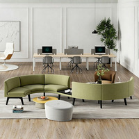 Ensemble de canapés en tissu minimaliste simple - Canapé personnalisable pour la réception et les négociations au bureau, pour les zones de repos, les bibliothèques, les universités