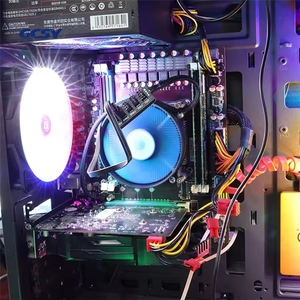 4/3PIN <strong>PWM</strong> Fan Hub CPU Cooling Fan Power Cable Hub Adapter Sleeved Case Splitter for Computer Cooler Case Fans 1 to <strong>5</strong>(15.7 Inch) - Product Image 3