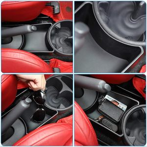 Boîte de rangement pour console centrale de voiture, pour Fiat 500, organisateur de console centrale avec compartiment porte-gobelet - Product Image 5