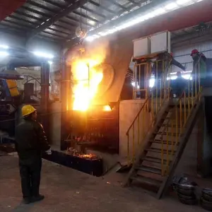 Chatarra de metal de hierro cobre oro de fusión por inducción horno eléctrico