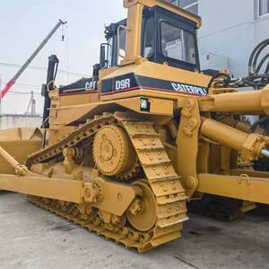 Tractor de cadenas listo para trabajar con cuchilla para construcción de carreteras D8R D9T D10R, Bulldozer CAT D9R usado de 48.8 toneladas con pocas horas de uso en venta - Product Image 4