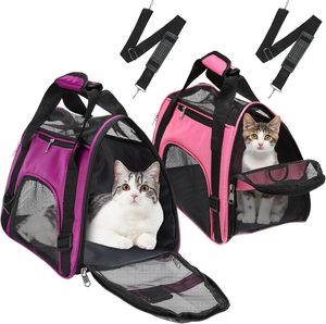<b>Pet</b> Reflective Airline Approved Durable Breathable Foldable Soft Sided Mesh Outdoor <b>Pet</b> Dog <b>Carrier</b> Carrying Travel Bag - Product Image 1