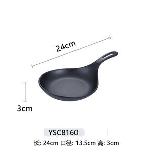 Plateau de service en mélamine, plat à <span class=keywords><strong>pizza</strong></span>, plat à four rond avec poignée pour le dîner, plat à tarte, cupcake - Product Image 6