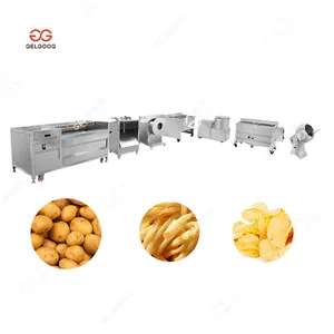 Cina piccola scala patatine fritte linea di produzione di patatine fritte congelate macchina per la produzione di patatine al forno