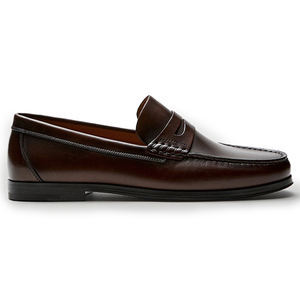 Handgemaakte mocassins van hoogwaardig kalfsleer voor heren, slijtvast, puur casual lederen schoenen voor heren, kantoor, gratis sample - Product Image 6