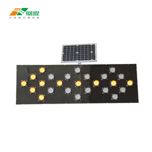 Señalización de Tráfico Solar con Flecha, Plástico, LED, Lámina Reflectante, IP65, Montaje en Suelo, Luz Fija y Intermitente - Product Image 2
