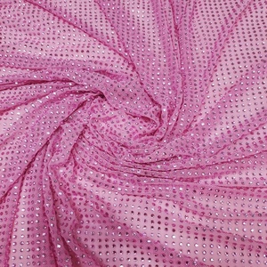 Rete in Tulle <span class=keywords><strong>Rosa</strong></span> di Lusso Personalizzata con Strass e Cristalli <span class=keywords><strong>Rosa</strong></span> per Abiti di Lusso - Product Image 5