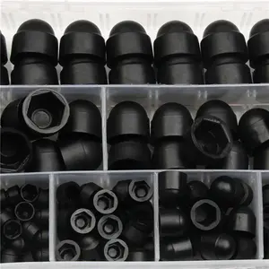 145pcs M4 M5 M6 M8 M10 M12 Bolt Nut Dome Protection Caps Hexagon Screw Cap Nylon Acorn Nut Dome Hex Cover Protecting Screws