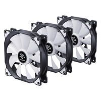 Ventilateur SNOWMAN AF120 Noir - Sans Lumière 12025 1000 tr/min Roulement Hydraulique Coussinet Anti-Vibration EVA Molex 4 Broches en Chaîne pour Refroidissement PC