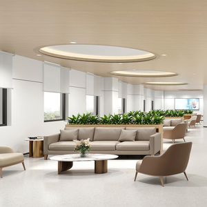 Canapé d'attente d'hôpital en cuir synthétique moderne et chaises confortables pour patients et visiteurs - Product Image 3